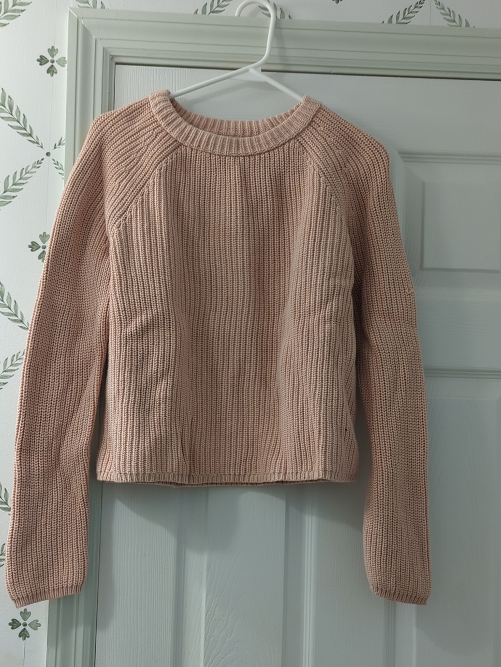 Jenni Kayne Ribbed Crewneck Sweater - Light Blush